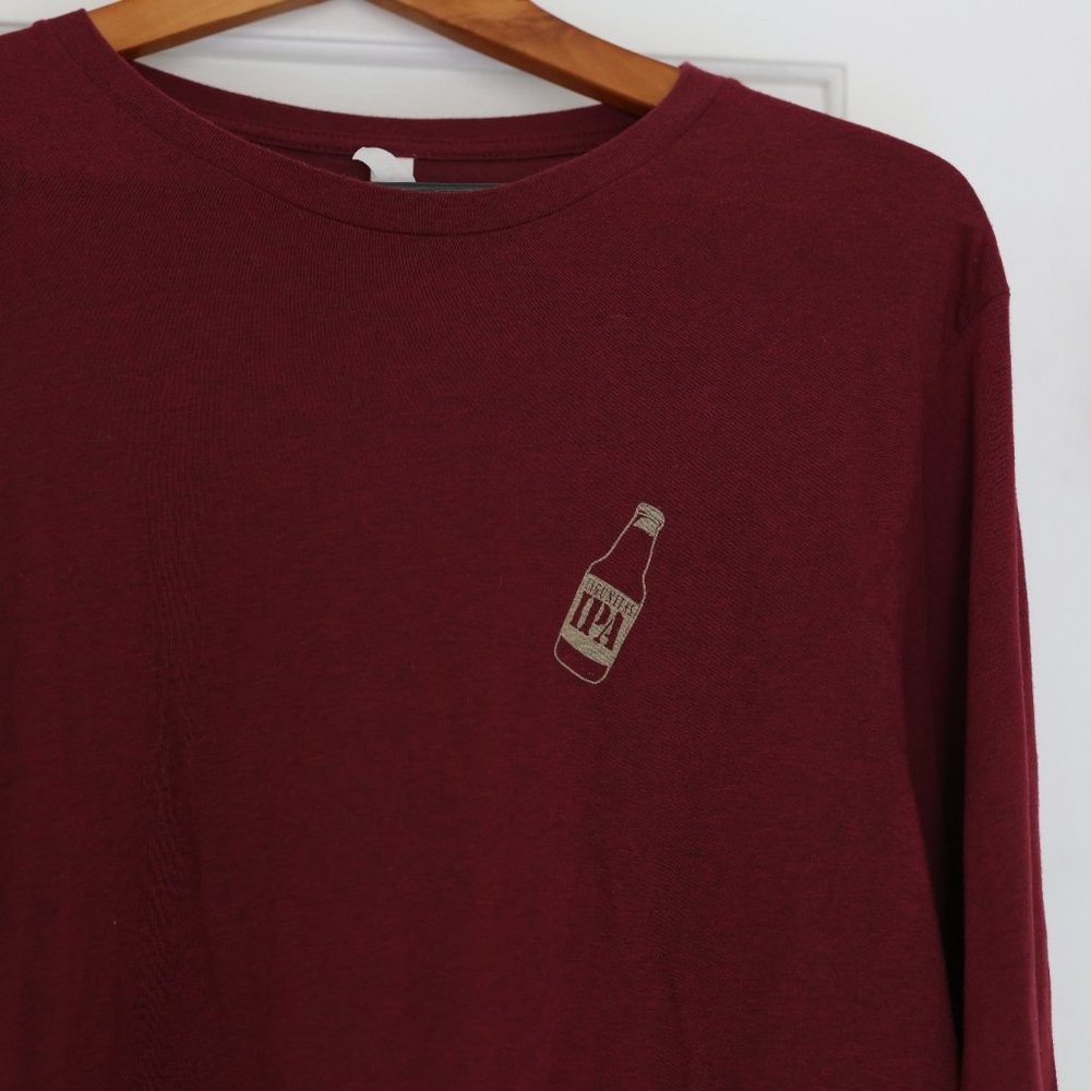 Men's Long Sleeve Lagunitas Burgundy Shirt - Picture 2 of 5